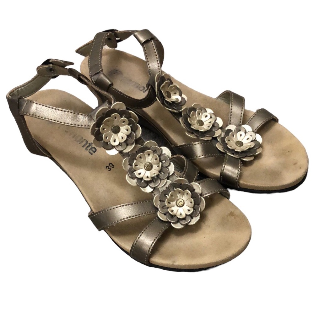 Remonte | Gold Floral Sandals